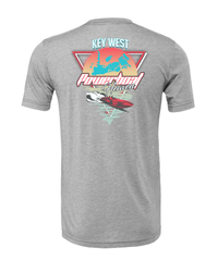 Powerboat Heaven Key West Unisex Heather T-Shirt