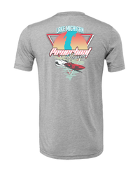 Powerboat Heaven Lake Michigan Unisex Heather T-Shirt